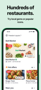 اسکرین شات 3 برنامه Bolt Food: Delivery & Takeaway