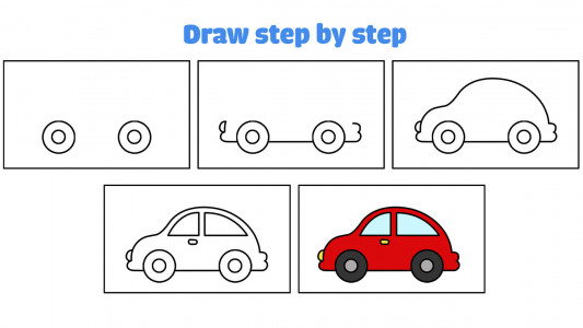 اسکرین شات بازی Cars drawings: Learn to draw 4