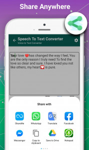 اسکرین شات برنامه Speech To Text Converter 3