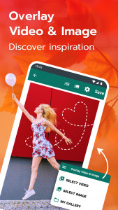 اسکرین شات برنامه Image & Video Overlay Editor 1