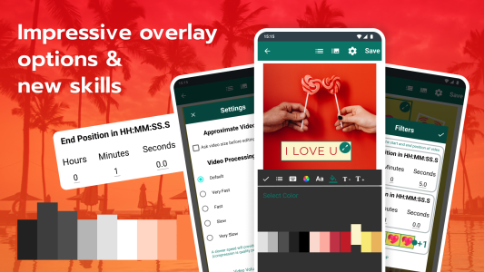 اسکرین شات 8 برنامه Image & Video Overlay Editor