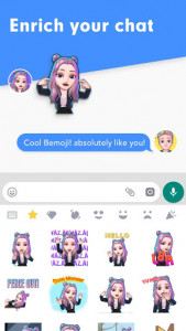 اسکرین شات برنامه 3D Avatar Creator, emoji maker & keyboard | Bemoji 6