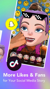 اسکرین شات برنامه Face Cam | Face Emoji Avatar 2