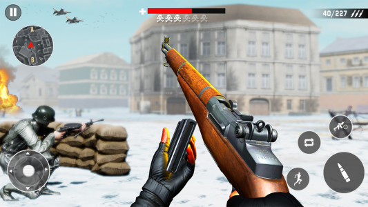 اسکرین شات بازی WW2 Gun War Hero Shooting Game 1