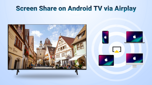 اسکرین شات 1 برنامه AirMirror: TV Cast via AirPlay