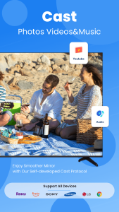 اسکرین شات 2 برنامه Cast to TV - Screen Mirroring