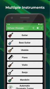 اسکرین شات 2 برنامه DaTuner: Tuner & Metronome