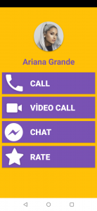 اسکرین شات برنامه Ariana Grande Fake Video Call  2
