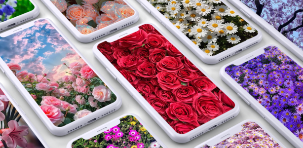 اسکرین شات 1 برنامه Flowers wallpapers