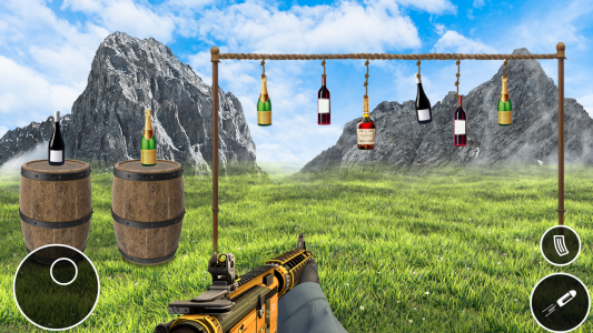 اسکرین شات برنامه Bottle shooting Gun Games 3D 4