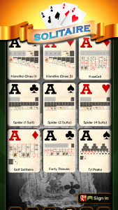 اسکرین شات بازی Classic Solitaire Games 3