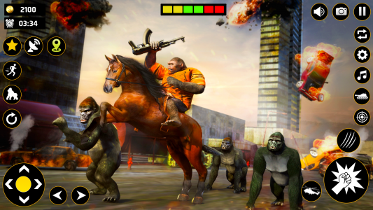 اسکرین شات برنامه Gorilla Smash City Attack Game 6