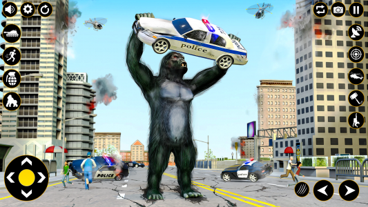 اسکرین شات برنامه Gorilla Smash City Attack Game 1