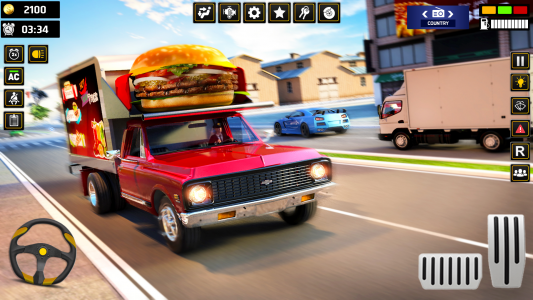 اسکرین شات برنامه Food Truck Driving Simulator 3