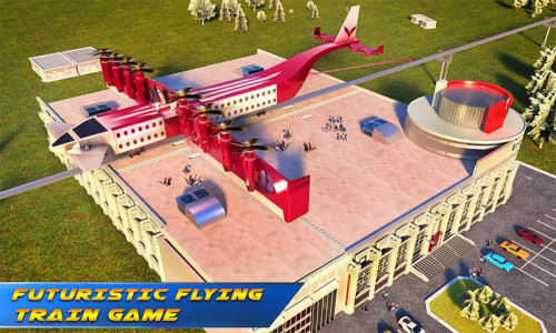اسکرین شات برنامه Flying Train Driver Train Game 2
