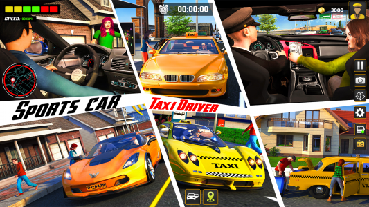 اسکرین شات برنامه City Cab Driver Car Taxi Games 3