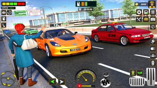 اسکرین شات برنامه City Cab Driver Car Taxi Games 4