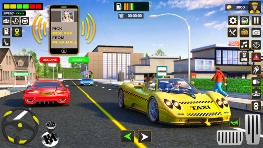 اسکرین شات برنامه City Cab Driver Car Taxi Games 5