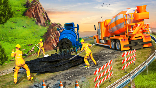 اسکرین شات برنامه Build Road Construction Games 1