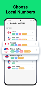 اسکرین شات 2 برنامه Second Phone Number - 2Number