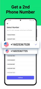 اسکرین شات برنامه Second Phone Number - 2Number 1
