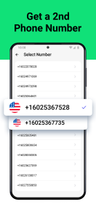 اسکرین شات 1 برنامه Second Phone Number - 2Number