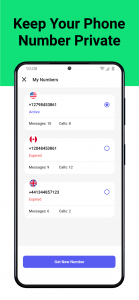 اسکرین شات برنامه Second Phone Number - 2Number 4