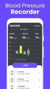 اسکرین شات 2 برنامه Blood Pressure: Health Tracker