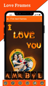 اسکرین شات 3 برنامه Love Photo Frames With Text