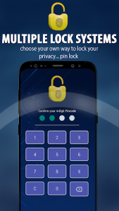 اسکرین شات برنامه Fingerprint Lock ,Pattern lock,App Lock,Call lock 3