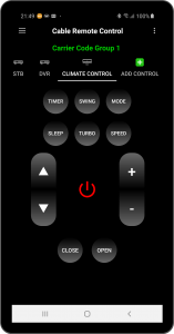 اسکرین شات برنامه Cable Remote Control Universal 4