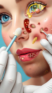 اسکرین شات 2 بازی ASMR Doctor Makeup Salon games