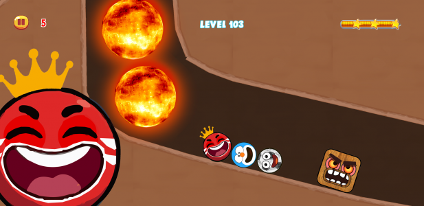 اسکرین شات بازی Red Hero 4 - red bounce ball 5 2