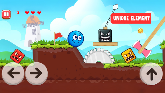 اسکرین شات 1 بازی Red Hero 4: Ball Bounce Bosses