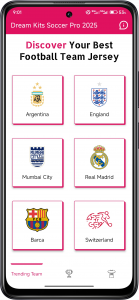 اسکرین شات 1 برنامه Dream Kits Soccer Pro 2025