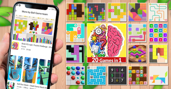 اسکرین شات بازی Brain IQ Logic: Puzzle Challenge - 20 classic game 1