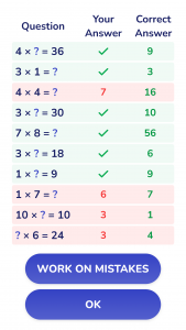 اسکرین شات بازی Times Tables - Multiplication 3