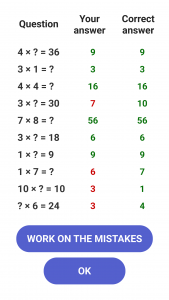 اسکرین شات بازی Times Tables - Multiplication 3