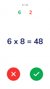 اسکرین شات بازی Times Tables - Multiplication 1