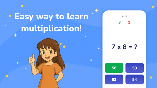 اسکرین شات بازی Times Tables - Multiplication 6