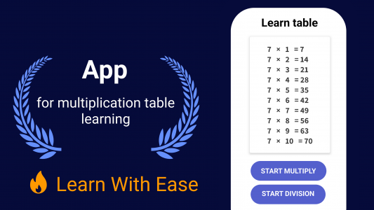 اسکرین شات بازی Times Tables - Multiplication 7