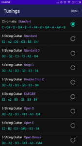 اسکرین شات برنامه CarlTune - Chromatic Tuner 6