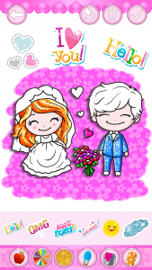 اسکرین شات برنامه Bride and Groom Coloring book 5