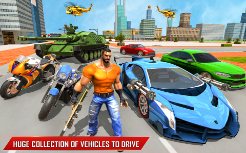 اسکرین شات برنامه City Gangster Car Racing Game 3