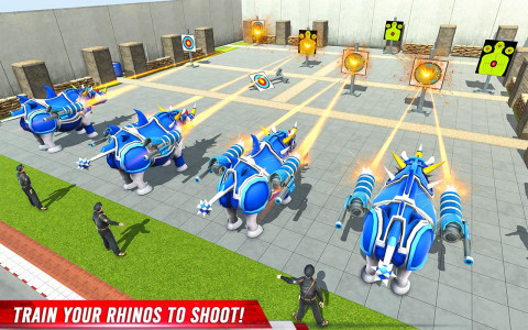 اسکرین شات برنامه Rhino Robot: Mech Robot Game 2