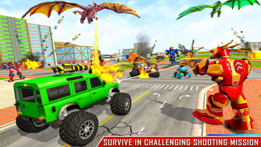 اسکرین شات 2 بازی Flying Dragon Game: Dragon War