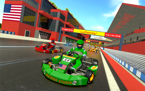 اسکرین شات 5 برنامه Go Kart Racing Games 3D Stunt