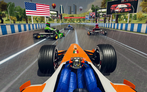 اسکرین شات 2 برنامه Go Kart Racing Games 3D Stunt