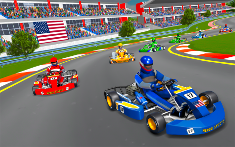 اسکرین شات برنامه Go Kart Racing Games 3D Stunt 3