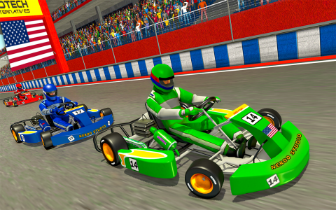 اسکرین شات 1 برنامه Go Kart Racing Games 3D Stunt